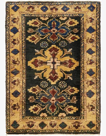 2' x 2' 10 Hand Knotted Peshawar Ziegler Rug