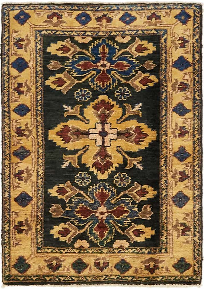 2' x 2' 10 Hand Knotted Peshawar Ziegler Rug