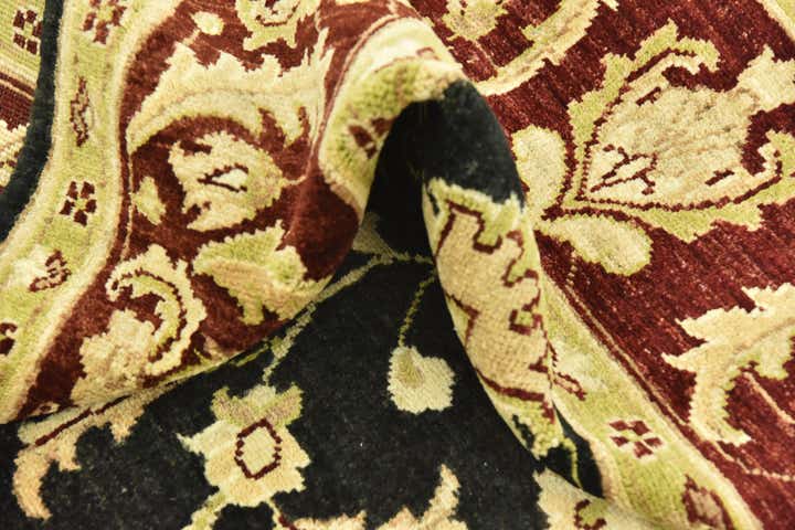 6' 7 x 10' Hand Knotted Peshawar Ziegler Rug