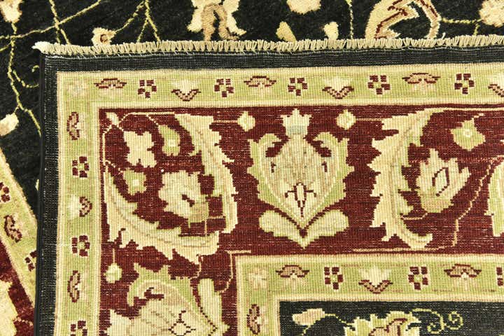 6' 7 x 10' Hand Knotted Peshawar Ziegler Rug