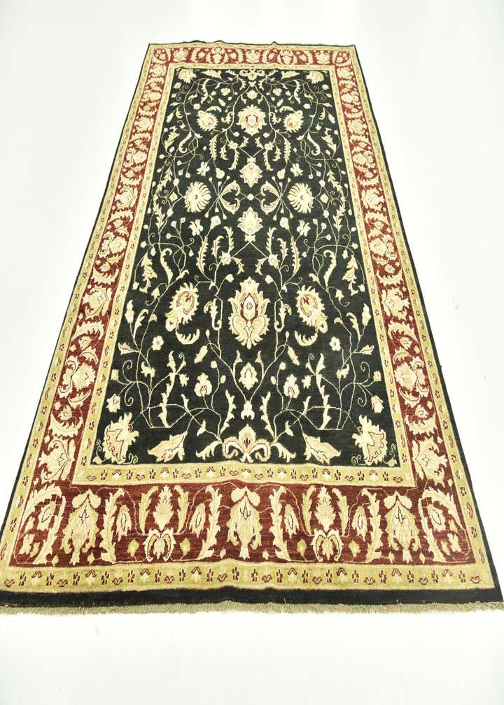 6' 7 x 10' Hand Knotted Peshawar Ziegler Rug