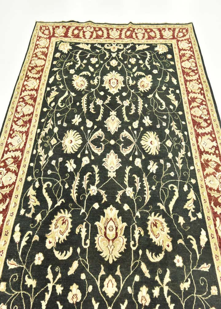 6' 7 x 10' Hand Knotted Peshawar Ziegler Rug