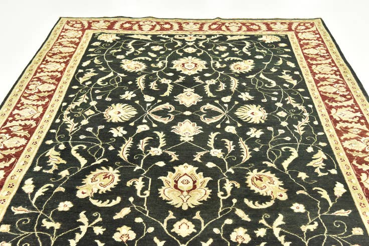 Detail image of 6' 7 x 10' Hand Knotted Peshawar Ziegler Rug