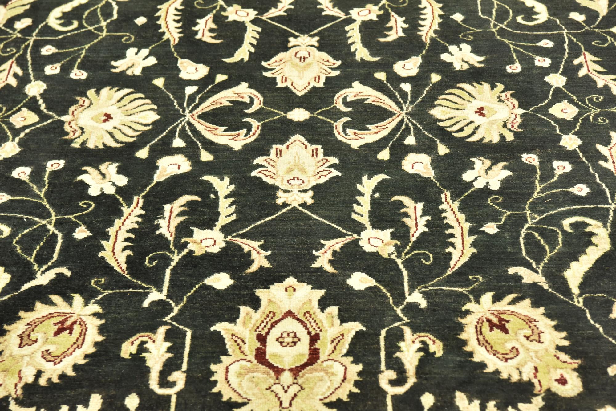 6' 7 x 10' Hand Knotted Peshawar Ziegler Rug