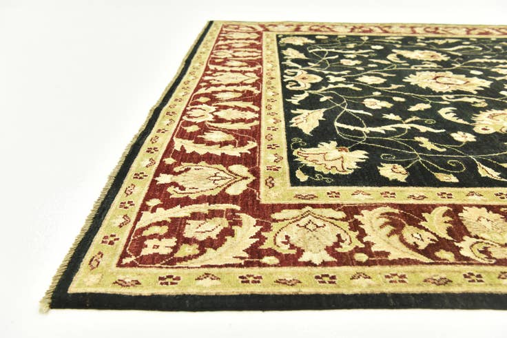 Detail image of 6' 7 x 10' Hand Knotted Peshawar Ziegler Rug