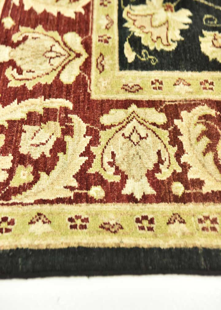 6' 7 x 10' Hand Knotted Peshawar Ziegler Rug