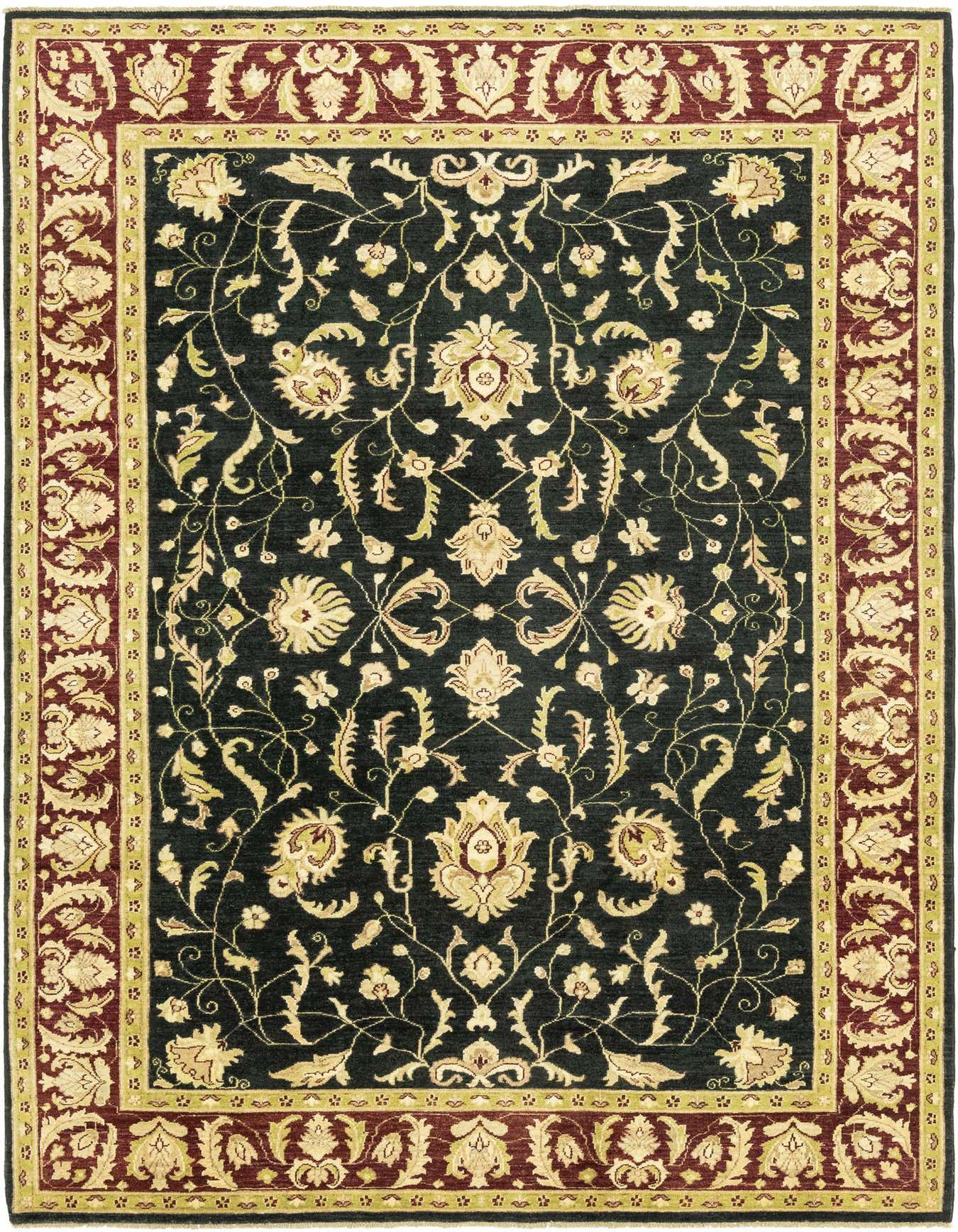 6' 7 x 10' Hand Knotted Peshawar Ziegler Rug