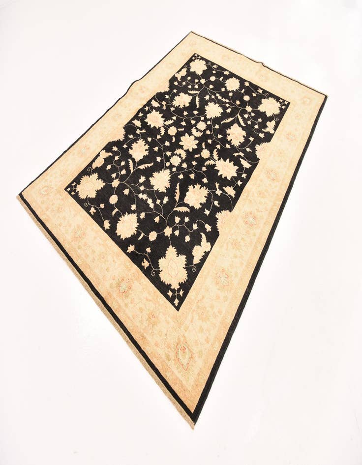 Detail image of 5' 9 x 7' 10  Hand Knotted Peshawar Ziegler Rug