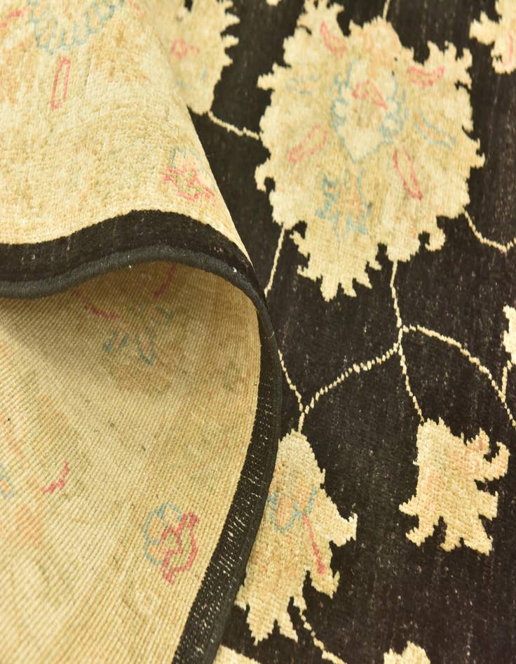 Detail image of 6' 7 x 9' 7  Hand Knotted Peshawar Ziegler Rug