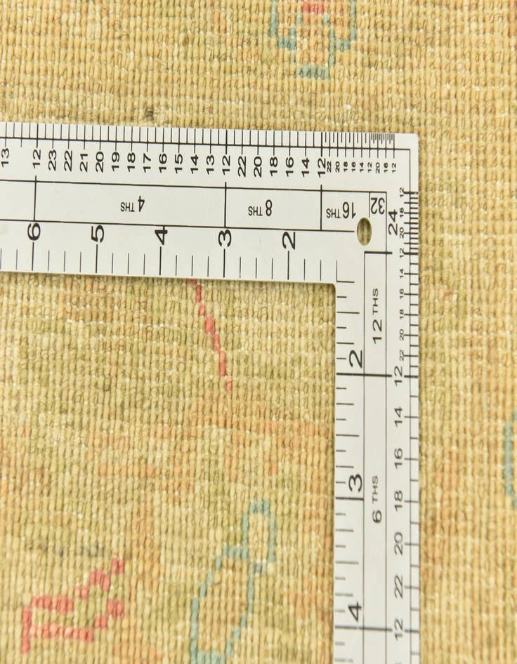 Detail image of 6' 7 x 9' 7  Hand Knotted Peshawar Ziegler Rug