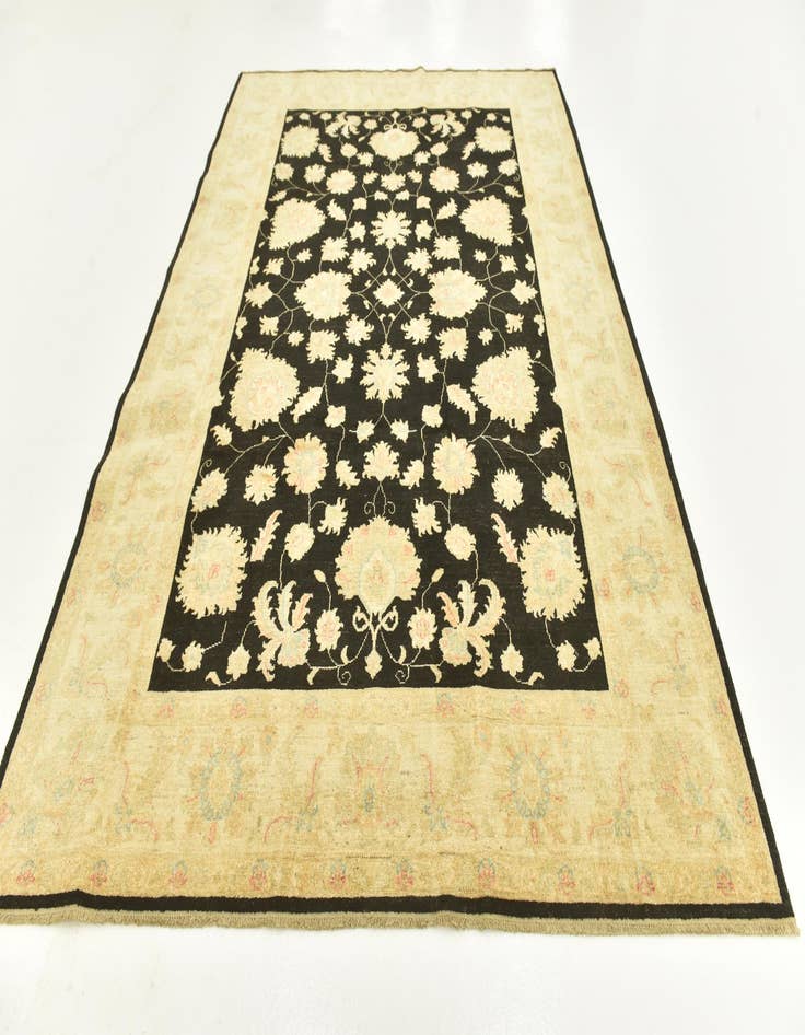 Detail image of 6' 7 x 9' 7 Hand Knotted Peshawar Ziegler Rug