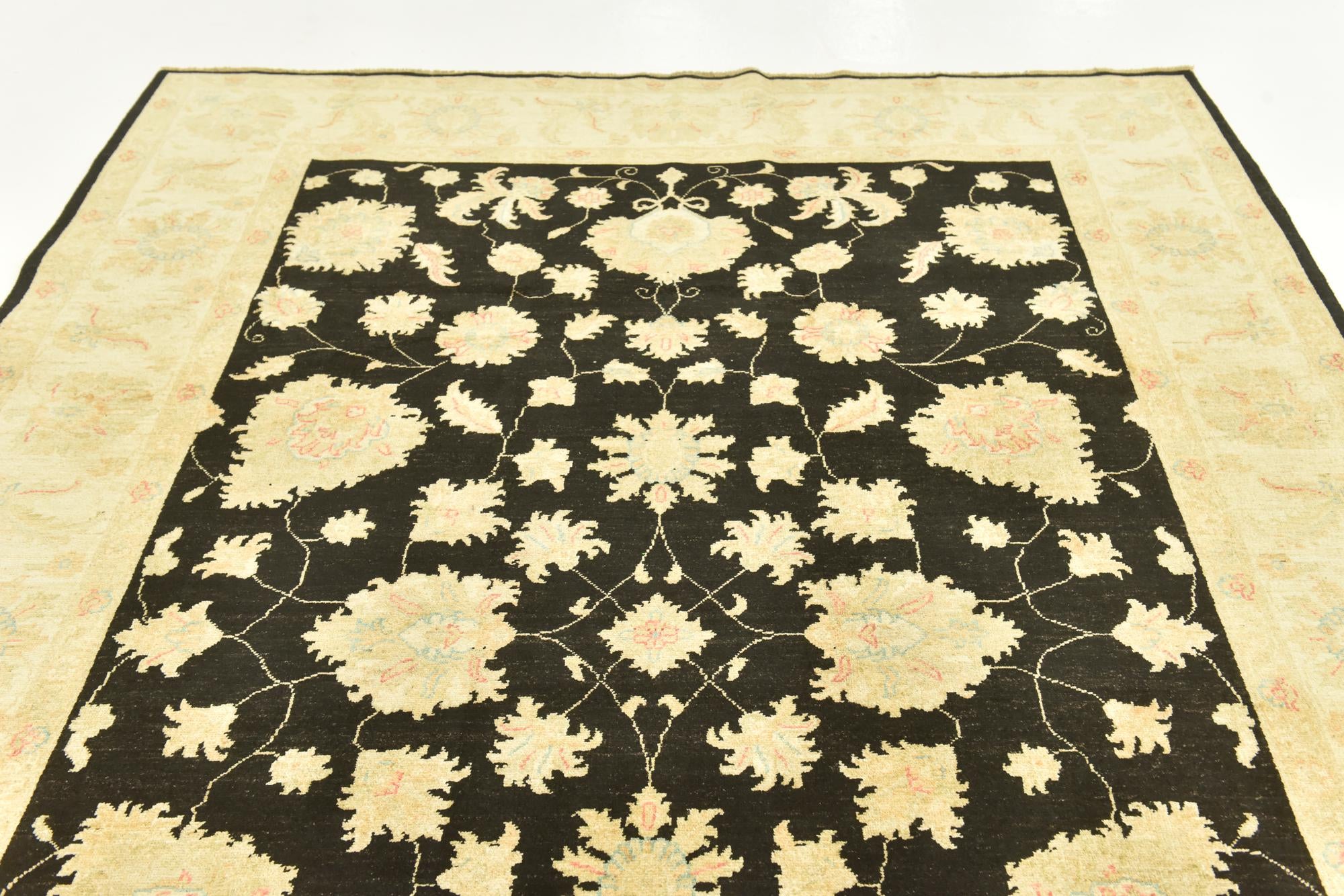 6' 7 x 9' 7 Hand Knotted Peshawar Ziegler Rug