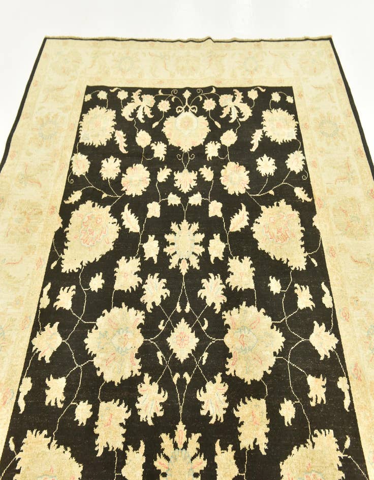 Detail image of 6' 7 x 9' 7  Hand Knotted Peshawar Ziegler Rug