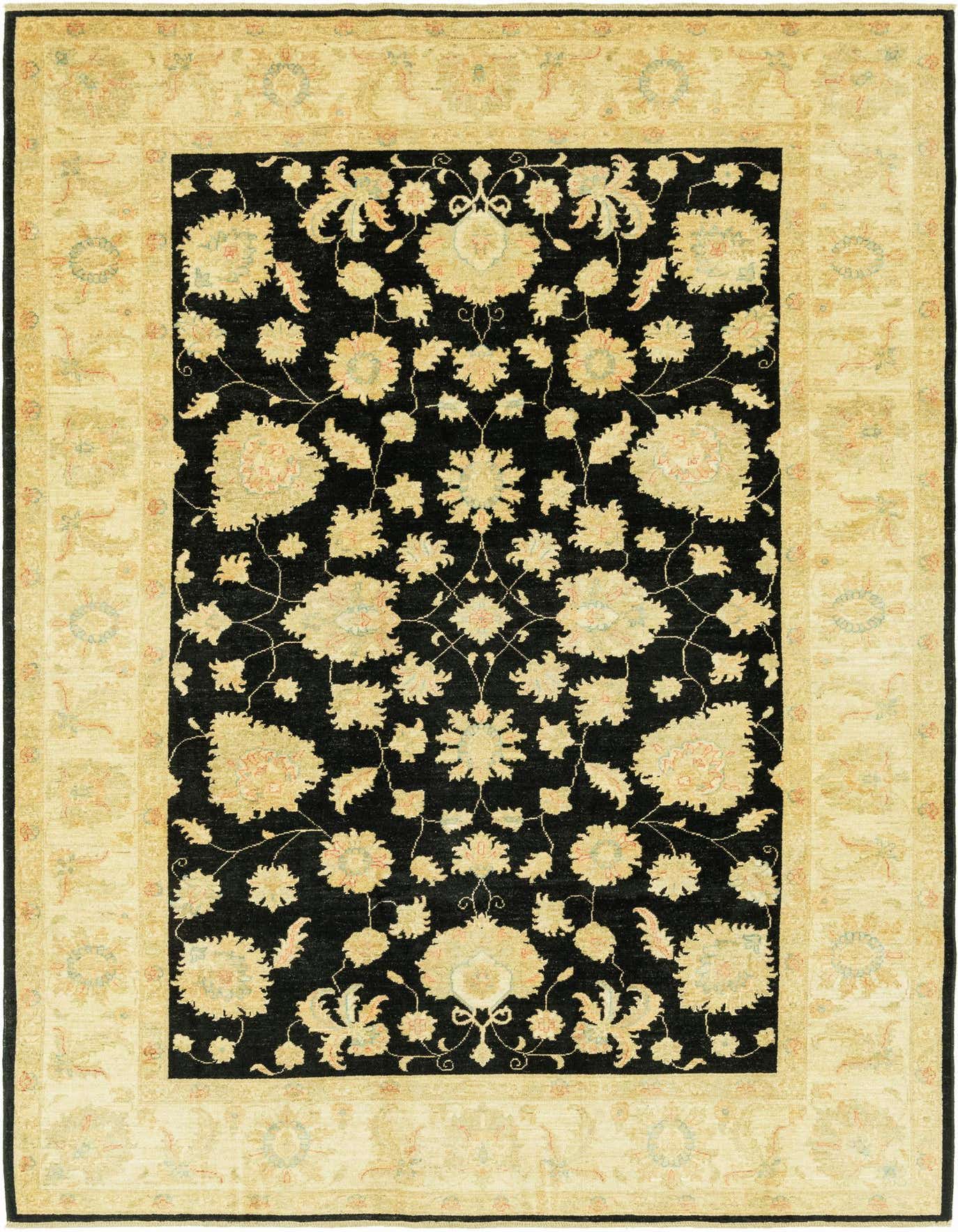 6' 7 x 9' 7 Hand Knotted Peshawar Ziegler Rug