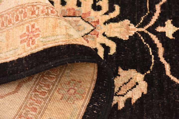 8' 11 x 12' 7 Hand Knotted Peshawar Ziegler Rug