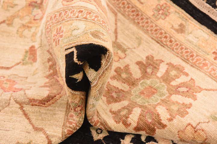 8' 11 x 12' 7 Hand Knotted Peshawar Ziegler Rug