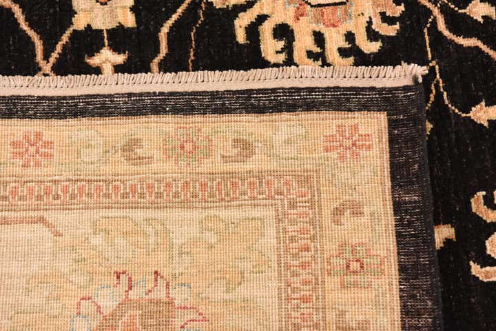 8' 11 x 12' 7 Hand Knotted Peshawar Ziegler Rug