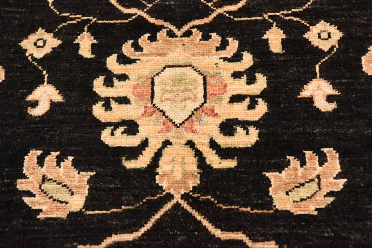 Detail image of 8' 11 x 12' 7 Hand Knotted Peshawar Ziegler Rug
