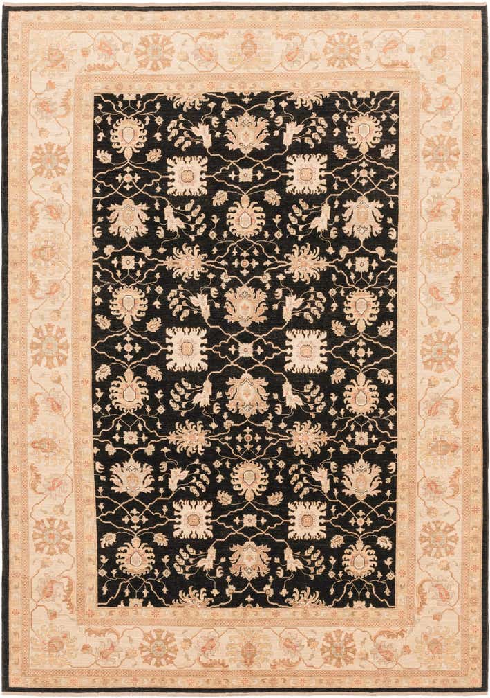 8' 11 x 12' 7 Hand Knotted Peshawar Ziegler Rug