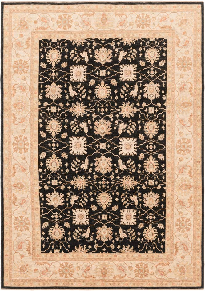 Detail image of 8' 11 x 12' 7 Hand Knotted Peshawar Ziegler Rug