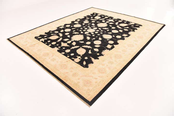 8' 4 x 10' Hand Knotted Peshawar Ziegler Rug