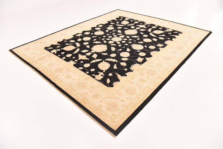 Detail image of 8' 4 x 10' Hand Knotted Peshawar Ziegler Rug