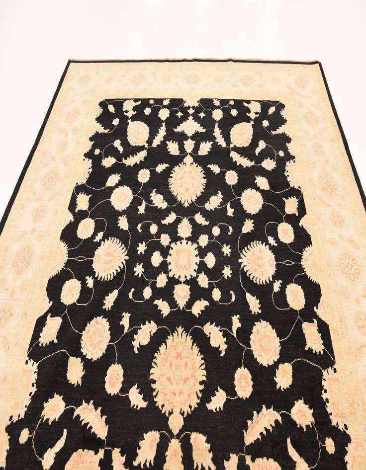 Detail image of 8' 4 x 10'  Hand Knotted Peshawar Ziegler Rug