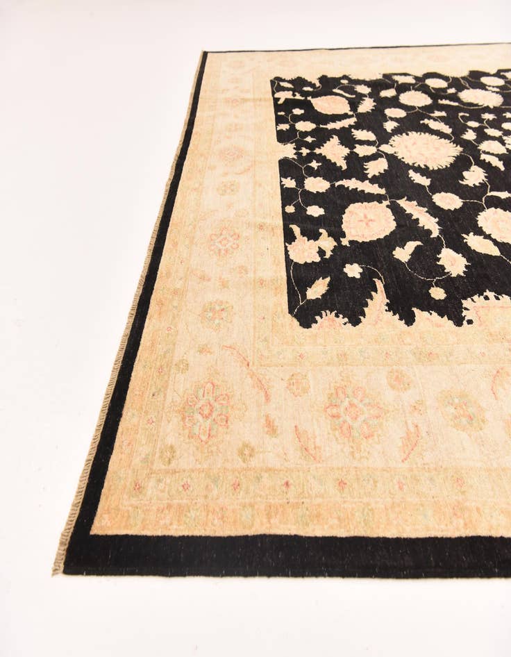 Detail image of 8' 4 x 10' Hand Knotted Peshawar Ziegler Rug