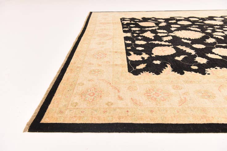Detail image of 8' 4 x 10' Hand Knotted Peshawar Ziegler Rug