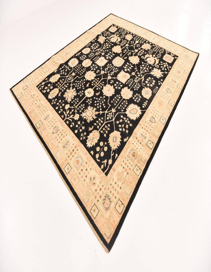 Detail image of 8' 4 x 9' 10 Hand Knotted Peshawar Ziegler Rug