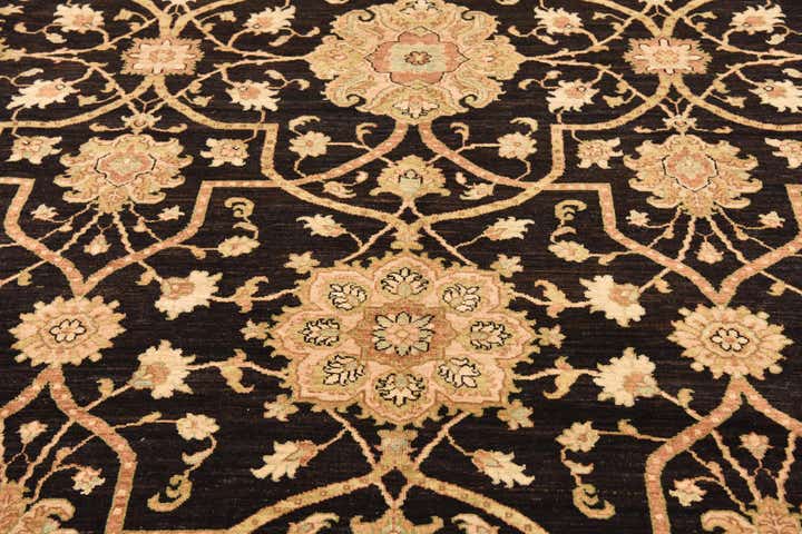 10' 3 x 13' 8 Hand Knotted Peshawar Ziegler Rug