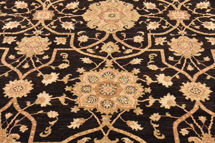 Detail image of 10' 3 x 13' 8 Hand Knotted Peshawar Ziegler Rug