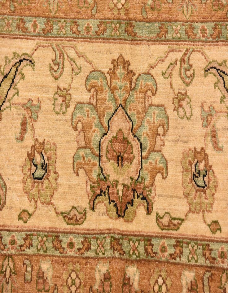 Detail image of 10' 3 x 13' 8  Hand Knotted Peshawar Ziegler Rug
