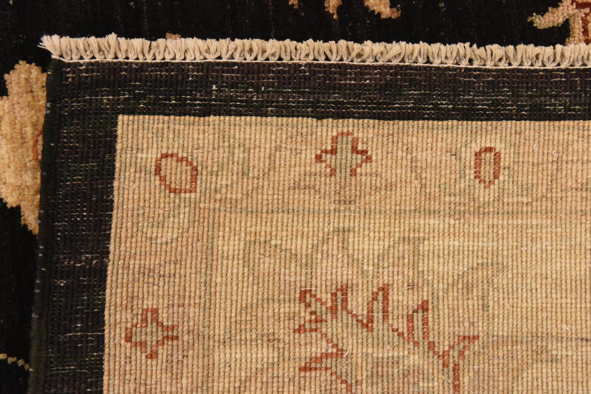 5' 8 x 8' 7 Hand Knotted Peshawar Ziegler Rug
