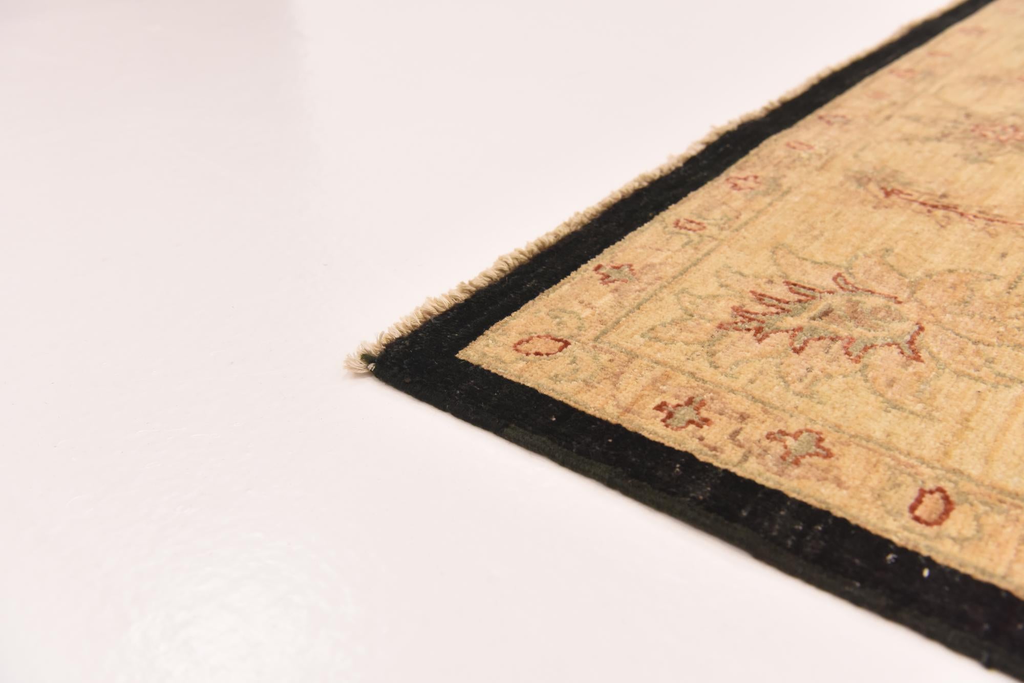 5' 8 x 8' 7 Hand Knotted Peshawar Ziegler Rug