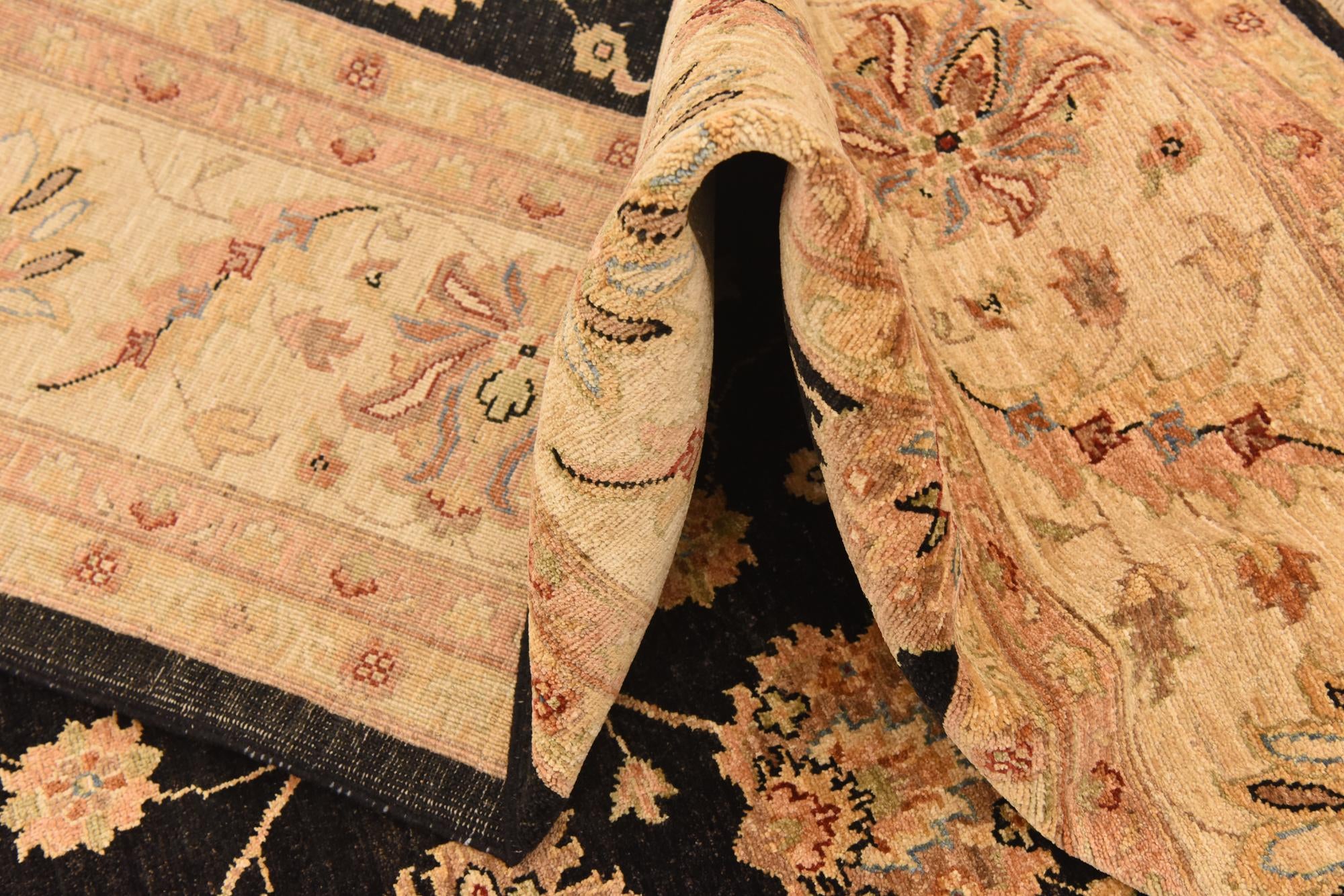 8' 2 x 9' 10 Hand Knotted Peshawar Ziegler Rug