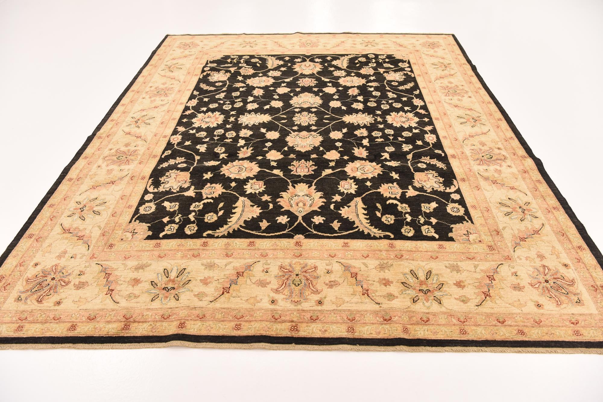 8' 2 x 9' 10 Hand Knotted Peshawar Ziegler Rug