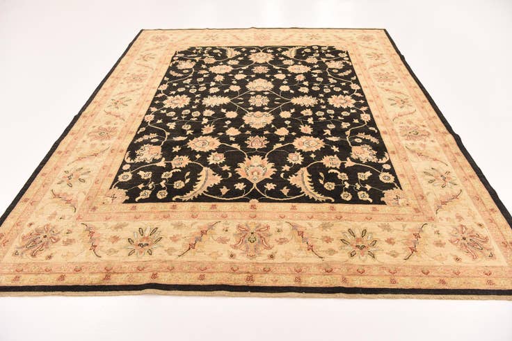 Detail image of 8' 2 x 9' 10 Hand Knotted Peshawar Ziegler Rug