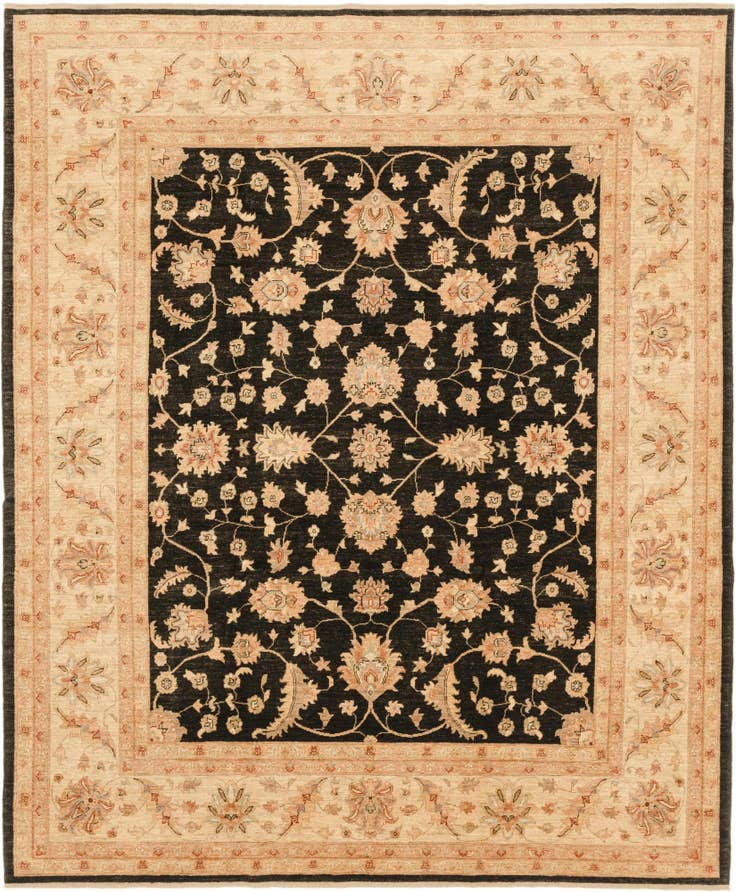 Detail image of 8' 2 x 9' 10 Hand Knotted Peshawar Ziegler Rug