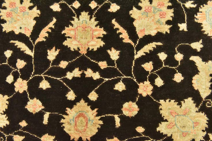 Detail image of 4' 2 x 5' 5 Hand Knotted Peshawar Ziegler Rug