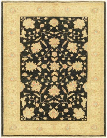 4' 2 x 5' 5 Hand Knotted Peshawar Ziegler Rug