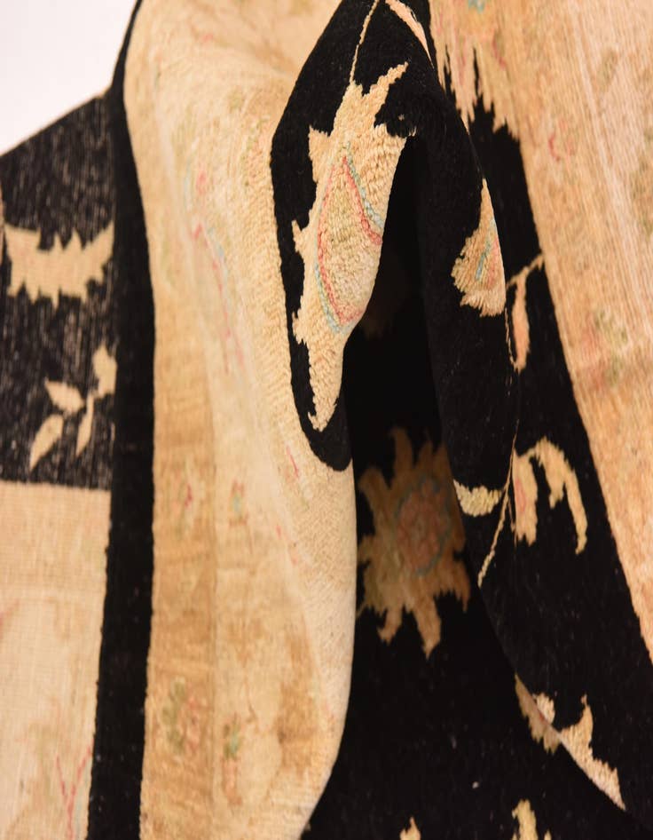 Detail image of 6' 7 x 9' 10  Hand Knotted Peshawar Ziegler Rug