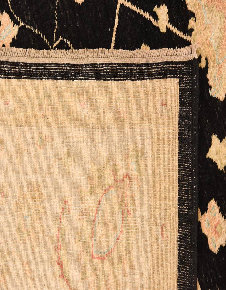 Detail image of 6' 7 x 9' 10  Hand Knotted Peshawar Ziegler Rug