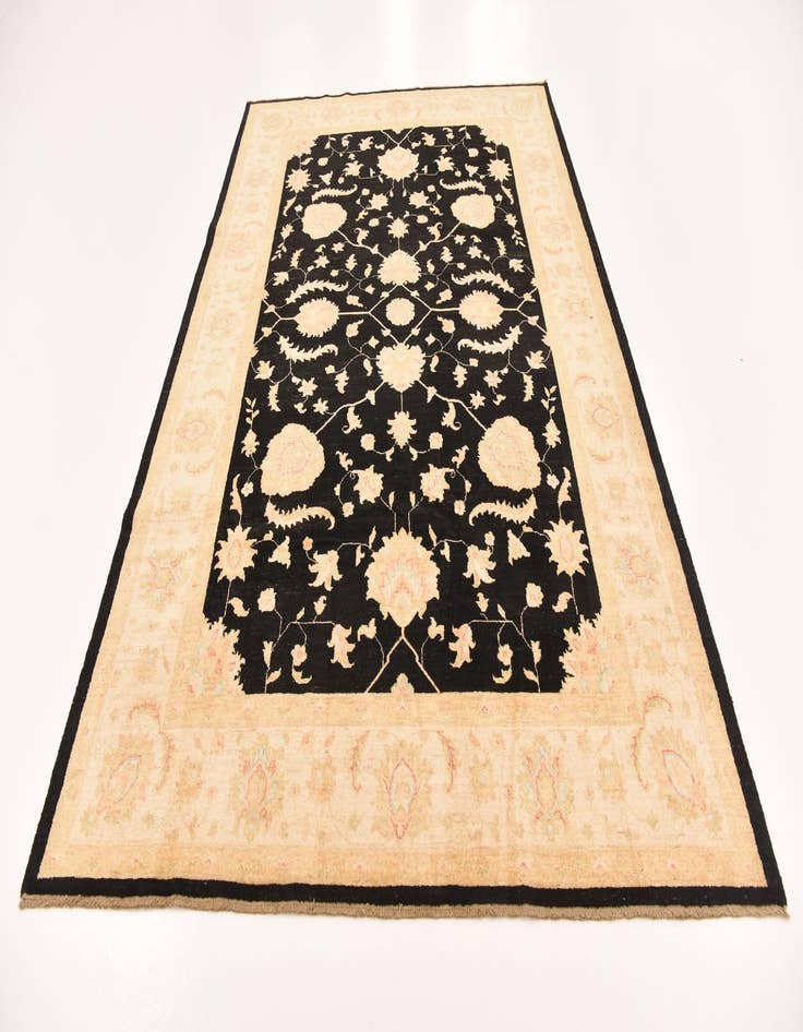 Detail image of 6' 7 x 9' 10  Hand Knotted Peshawar Ziegler Rug