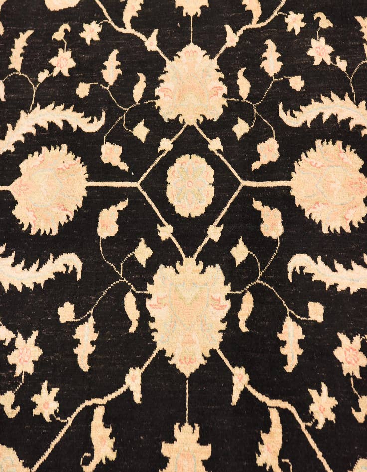 Detail image of 6' 7 x 9' 10  Hand Knotted Peshawar Ziegler Rug