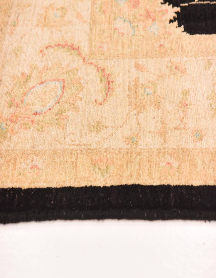 Detail image of 6' 7 x 9' 10  Hand Knotted Peshawar Ziegler Rug