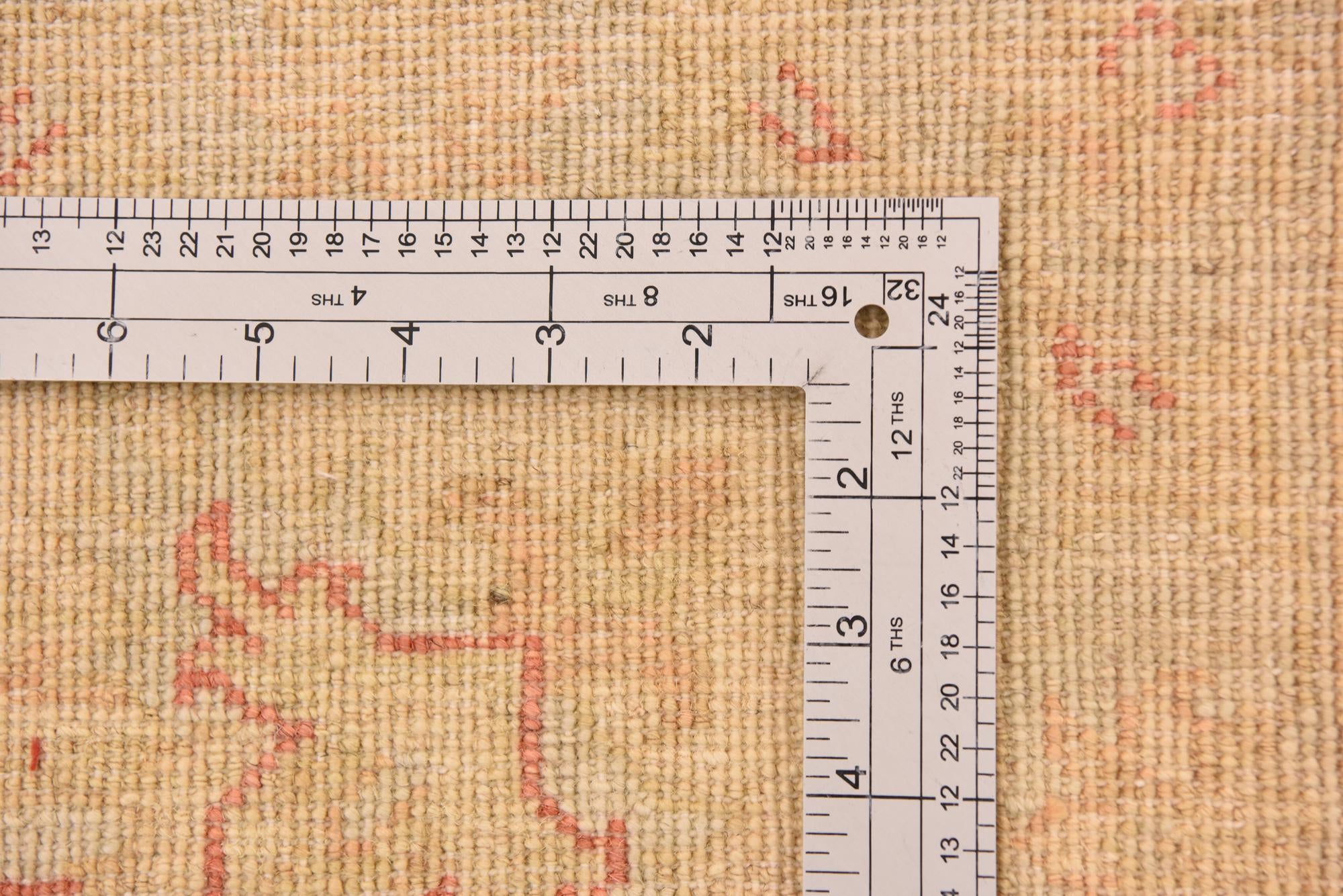 6' 9 x 9' 9 Hand Knotted Peshawar Ziegler Rug