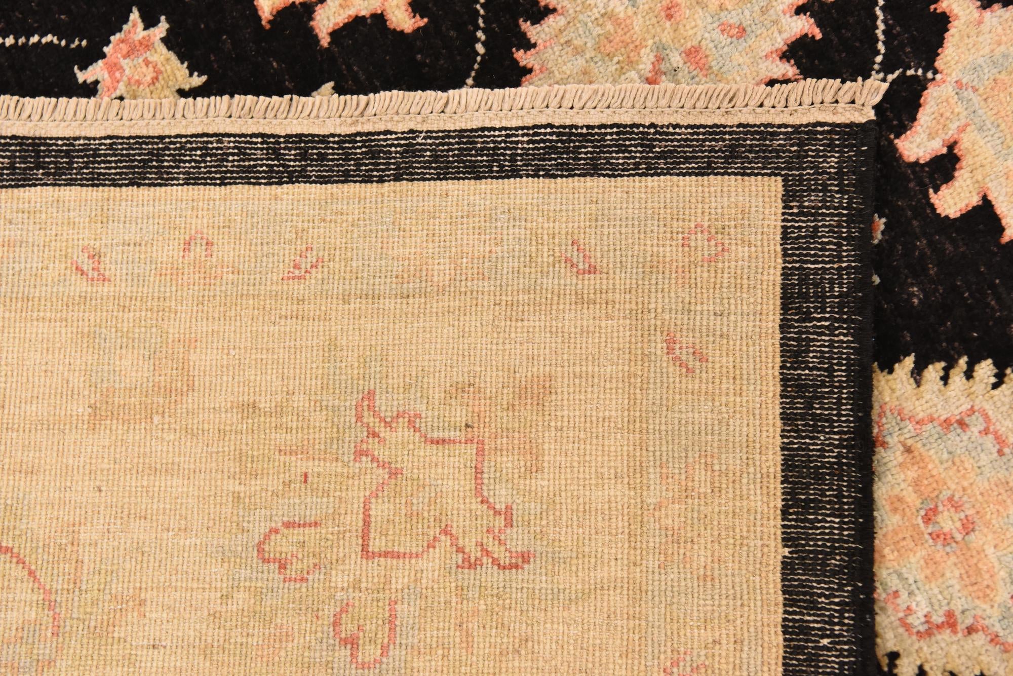 6' 9 x 9' 9 Hand Knotted Peshawar Ziegler Rug