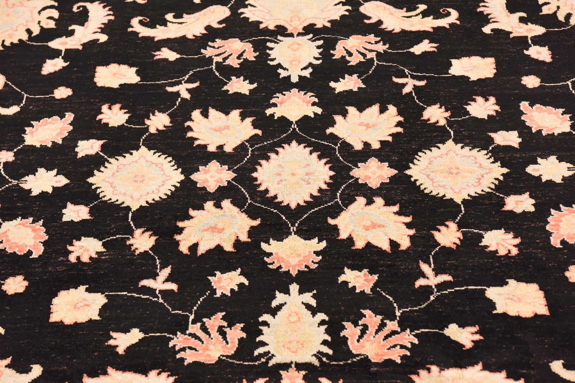 6' 9 x 9' 9 Hand Knotted Peshawar Ziegler Rug