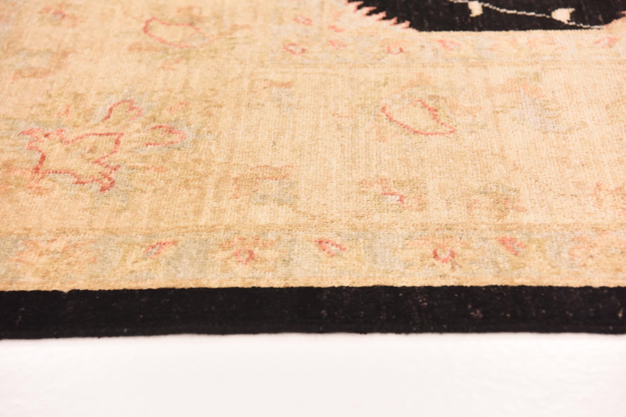 6' 9 x 9' 9 Hand Knotted Peshawar Ziegler Rug